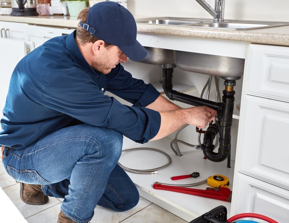 S&S Mechanical residential plumber working in a Reno home